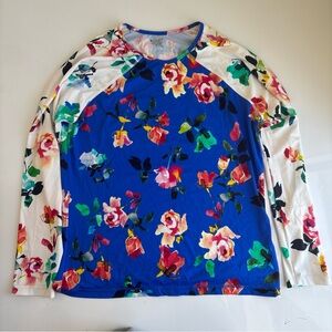 Athleta Vibrant Multicolor Floral Top